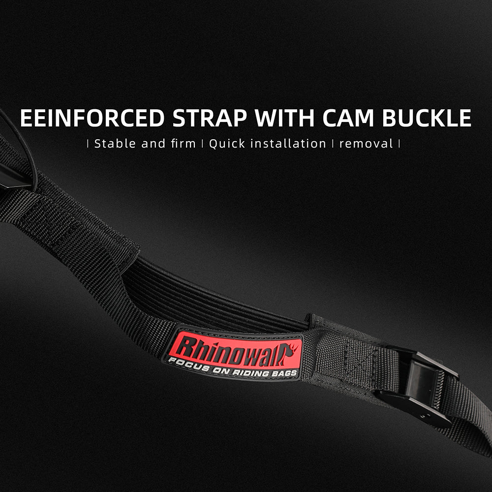 RHINOWALK MTR005BK Motorcycle Rear Rack Luggage Fixing Band Pannier Bag Fasten Strap with Metal Buckle RHINOWALK MTR005BK Motorcycle Rear Rack Luggage Fixing Band Pannier Bag Fasten Strap with Metal Buckle
